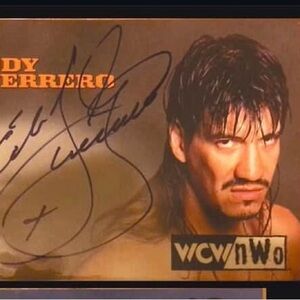 Topps WCW nWo Signed Card with Black and Brown Accents
